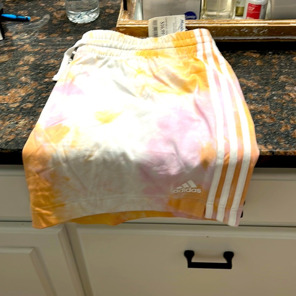 Adidas lounge shorts tie dye